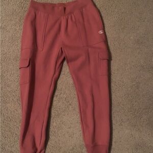 Champion Reverse Weave Jogger Sweatpants Red XL Men's Fleece Activewear Pants